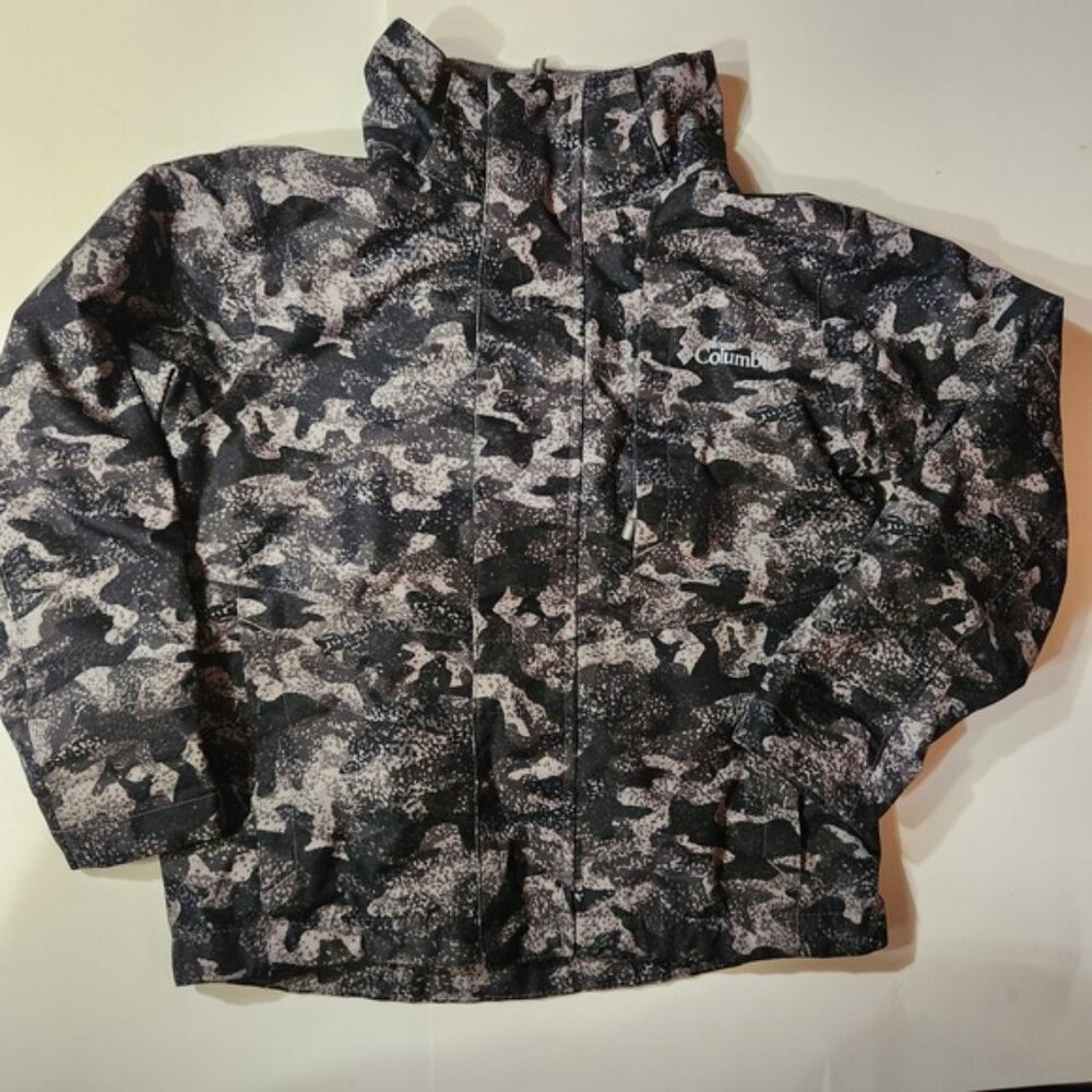 Columbia Sportswear Interchange Camo Jacket Youth XS Waterproof Outdoor